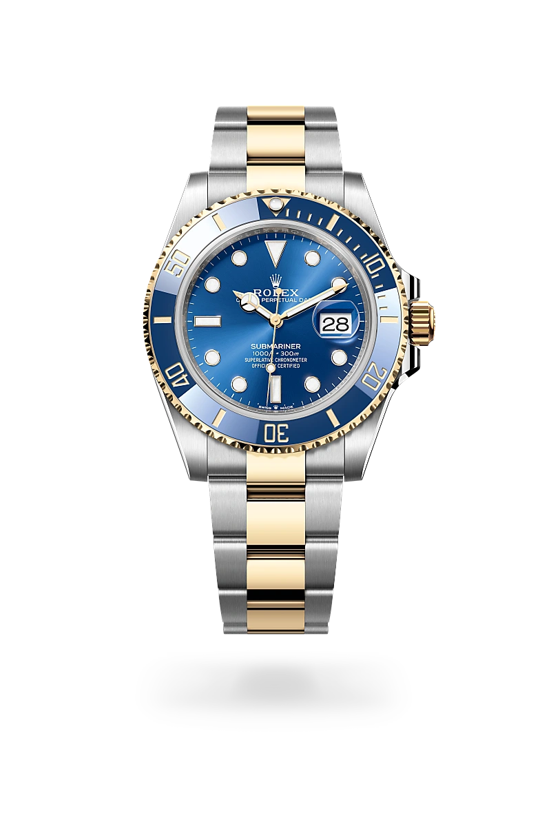 Rolex Submariner Date腕錶黃金鋼（蠔式鋼與黃金的組合）款，M126613LB-0002 - 金輪錶行