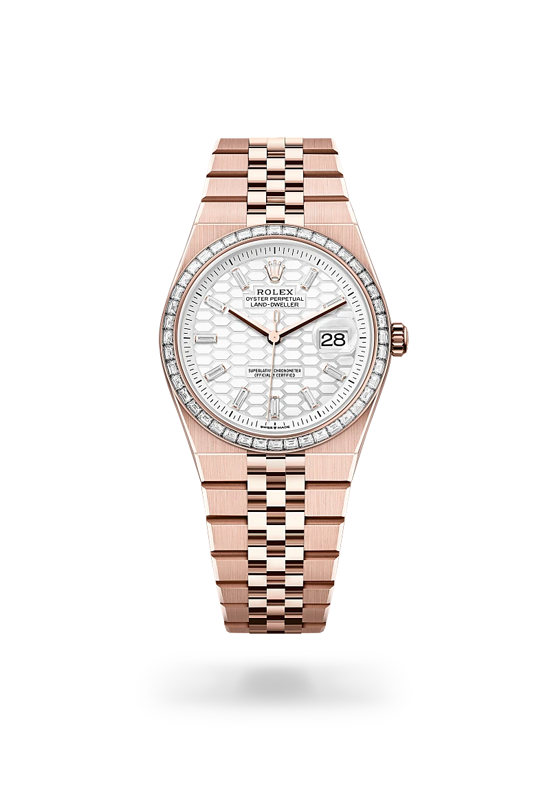 Rolex Land-Dweller 36腕錶18K永恒玫瑰金款，M127285TBR-0002 - 金輪錶行