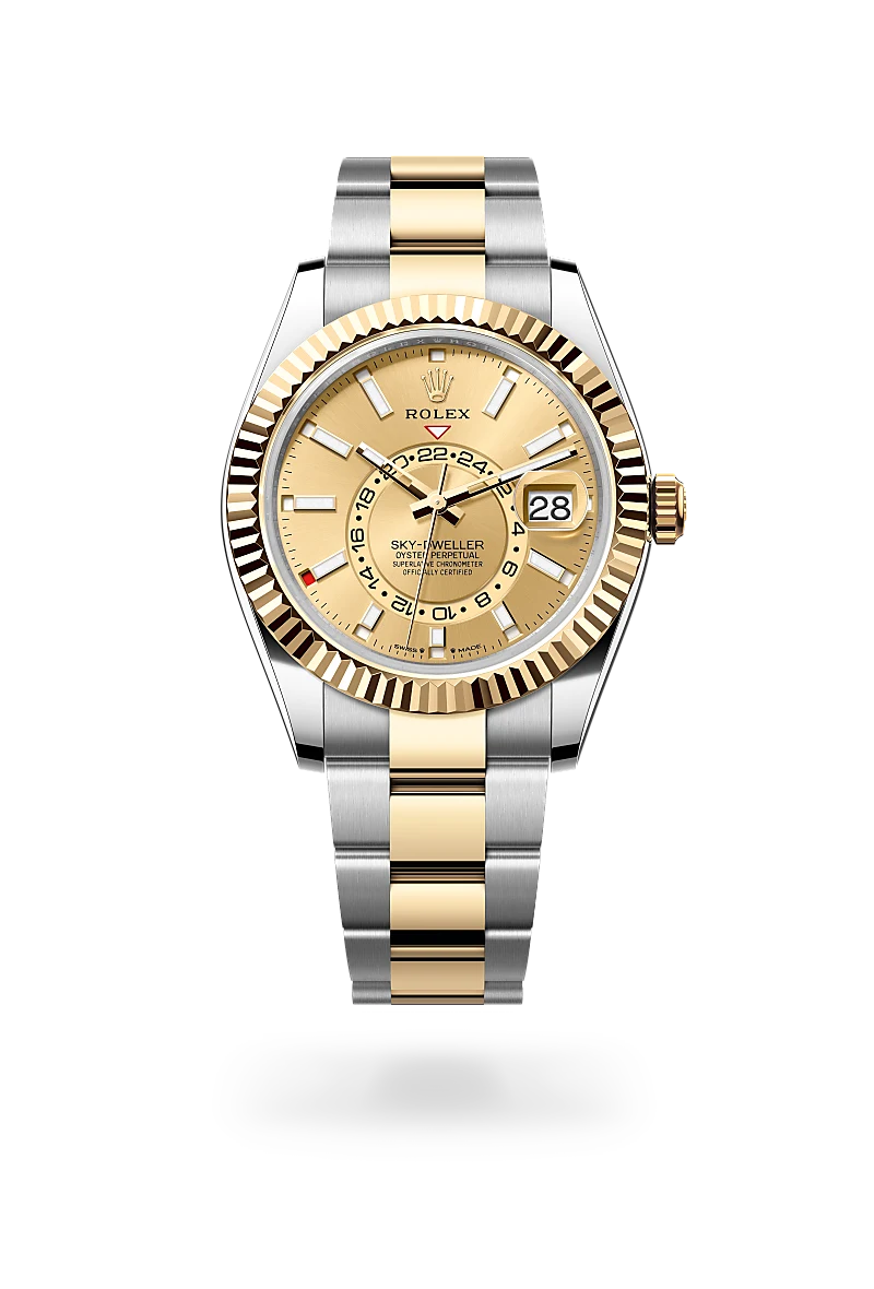 Rolex Sky-Dweller腕錶黃金鋼（蠔式鋼與黃金的組合）款，M336933-0001 - 金輪錶行