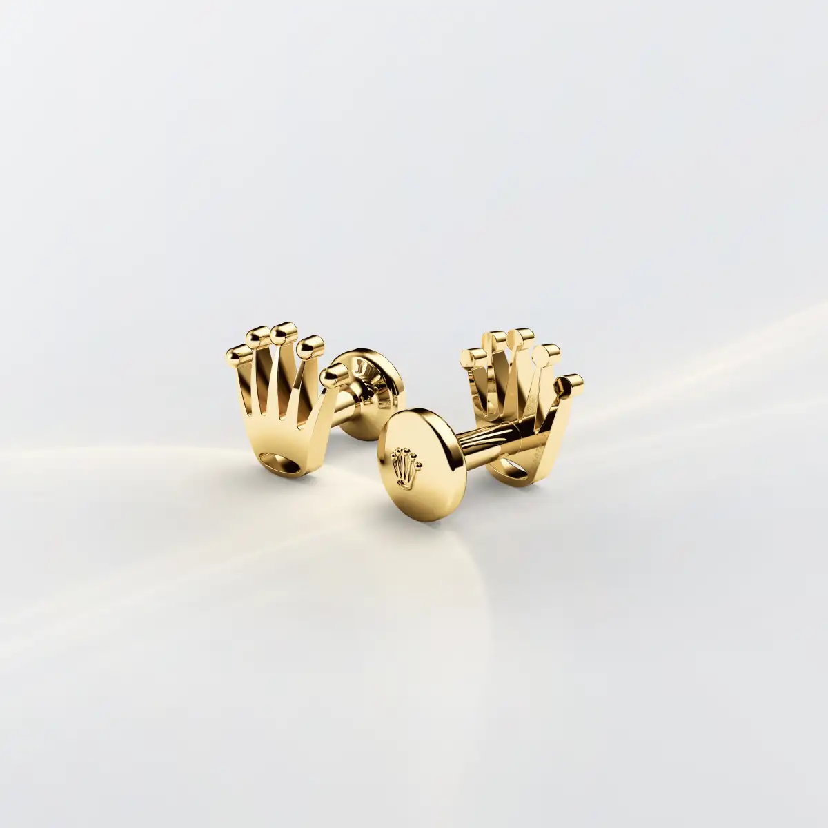 Rolex ‘Crown’ cufflinks in Yellow gold, a1018 at Precision Watch